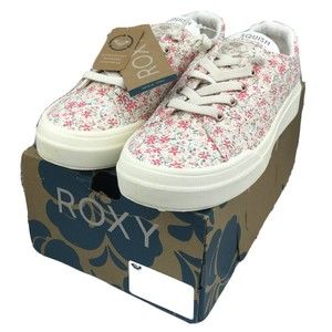 Roxy Surf Rae Womens Size 7 Shoes Sneakers Floral Cream NCP ARJS600505 NEW